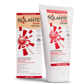 Solante Acnes Tinted SPF 50+ Losyon ( Akne Ve Sivilceli Ciltler İçin  Renkli Güneş Koruma Kremi ) - 1