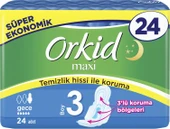Orkid Maxi Hijyenik Ped Gece Süper Ekonomik Paket 24 Ped - 6