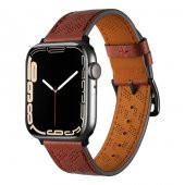 ​​​Apple Watch 7 41mm KRD-76 PU Deri Kordon Strap Kayış - 6