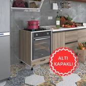 Kenzlife ankastre modülü kabini malik ejder crd fırın ocak dolabı kapaklı ayarlı ayaklı thumbnail 1