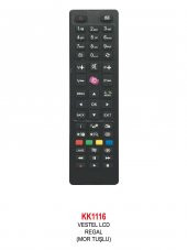 VESTEL-SEG-REGAL RC4849 RM-L260 LCD MİNİ MOR TUŞLU LCD-LED TV KUMANDA - 1