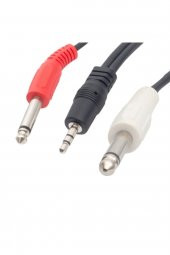 Powermaster Pm-13934 3.5 Mm Stereo Erkek/2x6.3 Mm Mono Erkek 5 Metre Ses Kablosu - 1