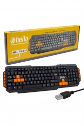 Hello Hl-4741 Kablolu Oyuncu Gamıng Klavye - 1