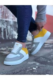 Wagoon WG011 Beyaz Sarı Erkek Casual Ayakkabı - 2