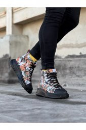 Wagoon WG017 Koyu Askeri Erkek Yarım Bilek Casual Ayakkabı - 3