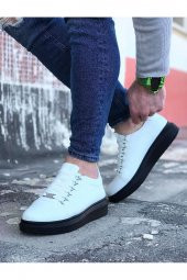 Wagoon WG08 Beyaz Kömür Düz Erkek Casual Ayakkabı - 2