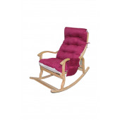 Mobildeco Erciyes Bordo/Krem Çift Renkli Cepli Sallanan Sandalye Dinlenmeemzirmetvokumakoltuğu Berjer MD-TV - 1