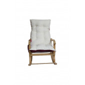 Mobildeco Erciyes Bordo/Krem Çift Renkli Cepli Sallanan Sandalye Dinlenmeemzirmetvokumakoltuğu Berjer MD-TV - 4