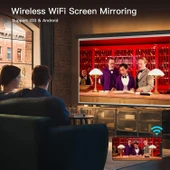 AKIYO Mini WiFi Yükseltilmiş Bluetooth Taşınabilir Projektör - 4