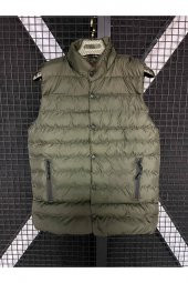 MODAY SOFT CASUAL LACİVERT SPOR DOLUM ŞİŞME YELEK YATAY DİKİŞ PATLI - 4