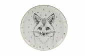 Porland Forest Serisi 20cm Düz Tabak Fox - 1