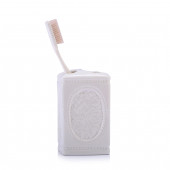 LY-J91B SERAMİK DİŞ FIRÇALIK ÇİÇEKLİ KARE MODEL 8X8X11CM - 1