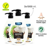 Deep Fresh Duş Jeli Coconut 3 x 1 lt thumbnail 6