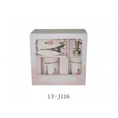 LY-J116 SERAMİK 3 LÜ BANYO SETİ EYFEL KULESİ MODEL 20X20X10CM - 2
