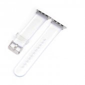 ​​​Apple Watch 7 41mm KRD-13 Şeffaf Silikon Kordon - 3