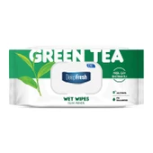 Deep Fresh Doğal Özlü Yeşil Çay Islak Mendil 120 Yaprak - 1