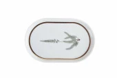 Porland Botanical Serisi 18cm Kayık Tabak Oval Desen1 - 1