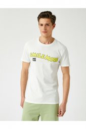 KOTON Bisiklet Yaka Kisa Kollu Pamuklu T-Shirt thumbnail 3