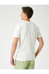 KOTON Bisiklet Yaka Kisa Kollu Pamuklu T-Shirt thumbnail 4