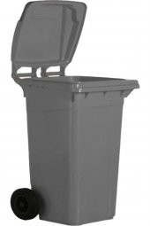 ECRİN TEM. VE GIDA - Gri Çöp Konteyneri 240 Lt - 1