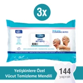 Deep Fresh Yetişkin Vücut Temizleme Mendili 3 lü Paket 144 Yaprak - 1