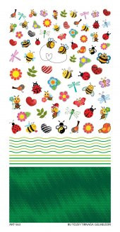 Arı Tırnak Dövmesi, Tırnak Tattoo, Nail Art, Tırnak Sticker - 2