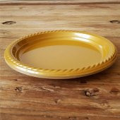 Gold (Altın Sarısı) Renk Plastik Tabak 22 cm-20 Adet - 3