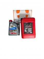 powerten 10w40 motor yağı 10 lt + kırmızı antifiriz 3 lt - 1