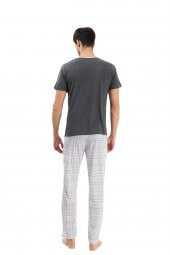 YENİ İNCİ YARIM KOL ERKEK PİJAMA TAKIM EPJ839 - 2
