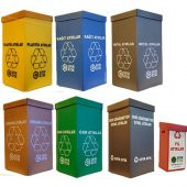 Sıfır Atık Kolisi 70 litre 7li Set Polikarbon - 1