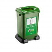 Sıfır Atık Çöp Kovası 70 Litre cam Atık - 1