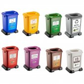 Sıfır Atık Kovası 50 litre 8 li Set - 1