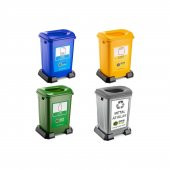 Sıfır Atık Kovası 50 litre 4 lü Set - 1