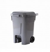 Pedallı Tekerlekli Çöp Kovası 60 Litre Konteyner - 1