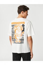 Minions Oversize Tişört Bisiklet Yaka Lisanslı Baskılı thumbnail 4