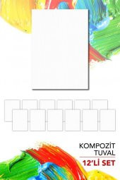 25x35 cm Pres Kompozit Tuval 12li Set - 2