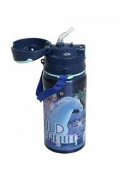 Kız Çocuk Çelik Matara 500ml 1 Adet Frozen Elsa Çelik Suluk 1 Adet Frozen Lisanslı Okul Matarası - 4