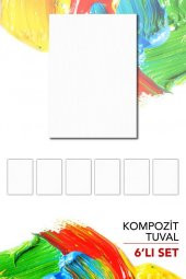 25x35 cm Pres Kompozit Tuval 6lı Set - 2