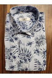 Slim Fit Pamuk Modern Kalıp Özel Üretim Gömlek - 1