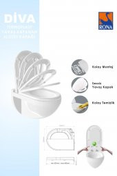 Rona Diva Yavaş Kapanan Klozet Kapağı - 2