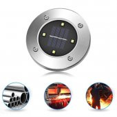 Güneş Enerjili Su Geçirmez 4 Ledli Saplamalı Bahçe Lambası Işığı - 2