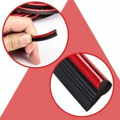 Kırmızı Araba Oto Trim Dekorasyon Şeridi Kauçuk Elastik Kolay Kurulum 5 metre Şerit Bant - 2