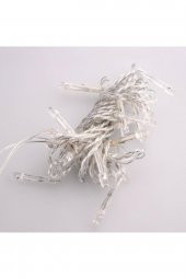 100 Ledli 8 Fonksiyonlu 10 Metre Led Aydınlatma Dekor Lambası (beyaz) - 2