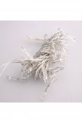 100 Ledli 8 Fonksiyonlu 10 Metre Led Aydınlatma Dekor Lambası (beyaz) - 2