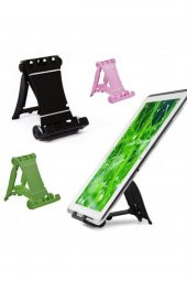 Cep Tefonu Tablet Standı Mini Masaüstü Telefon Tutucu Aparat - 1