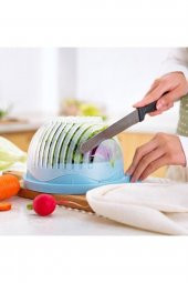 Pratik Salata Yapma Kasesi Kolay Salata Yapma Aparatı Tabağı - 1