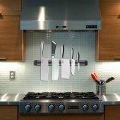 Mıknatıslı Paslanmaz Duvar Bıçak Askısı Standı 33 Cm Aparat - 2