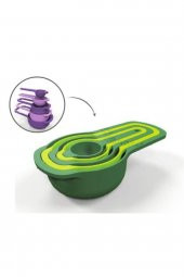 Pratik Ölçü Kaşığı Kabı 5li Şeker Baharat Sıvı Ölçer Aparat - 2