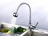 Oynar Başlıklı 2 Fonksiyonlu Spiral Musluk Başlığı Mutfak Hortumu - 2