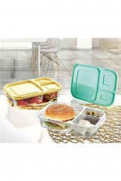 3 Bölmeli Sefer Tası Pratik Kolay Gıda Diyet Saklama Erzak Kabı - 1
